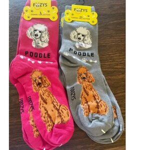 2 Pairs Poodle Socks $9